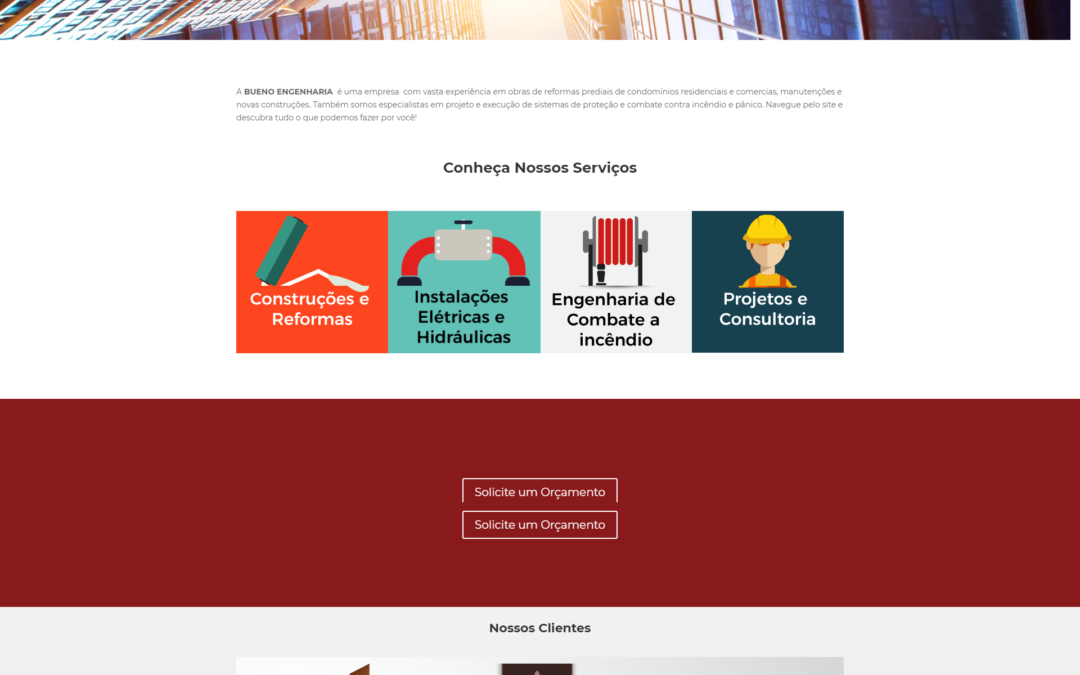 Site – Bueno Engenharia – Online